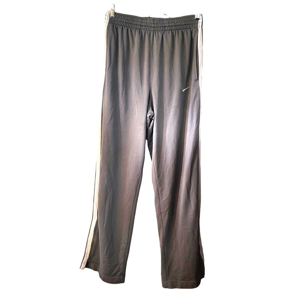 Nike Men's Gray Pull On Elastic Waist Workout Basketball Pants Size Medium